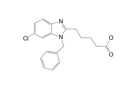 5-(1-Benzyl-6-chloro-1,3-benzodiazol-2-yl)pentanoic acid