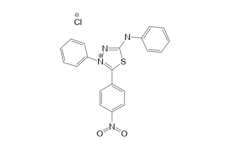 2-(4-NITROPHENYL)-3-PHENYL-5-PHENYLAMINO-1,3,4-THIADIAZOLIUM_CHLORIDE