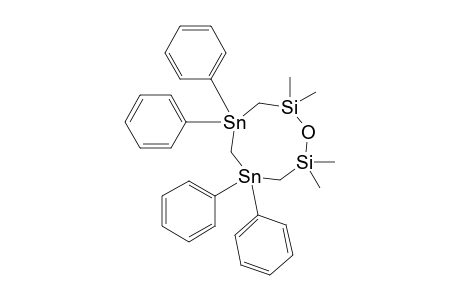 5,5,7,7-Tetramethyl-1,1,3,3-tetraphenyl-5,7-disila-1,3-distanna-6-oxacyclooctane