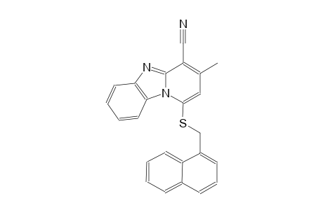 3-methyl-1-[(1-naphthylmethyl)sulfanyl]pyrido[1,2-a]benzimidazole-4-carbonitrile