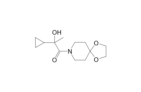 2-Cyclopropyl-2-hydroxy-1-(1,4-dioxa-8-azaspiro[4.5]decan-8-yl)propan-1-one