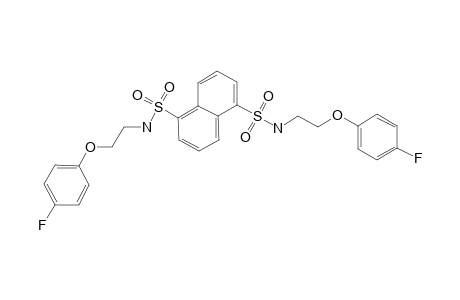 1-N,5-N-bis[2-(4-fluorophenoxy)ethyl]naphthalene-1,5-disulfonamide