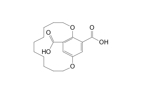 2,13-Dioxabicyclo[12.2.2]octadeca-14,16,17-triene-15,18-dicarboxylic acid