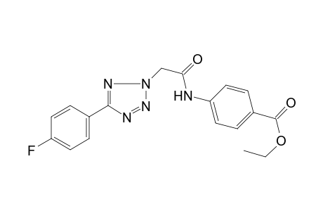 benzoic acid, 4-[[[5-(4-fluorophenyl)-2H-tetrazol-2-yl]acetyl]amino]-,ethyl ester