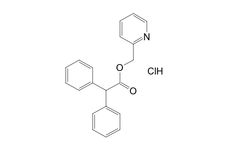 diphenylacetic acid, (2-pyridyl)methyl ester, hydrochloride
