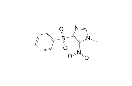 1-methyl-5-nitro-4-(phenylsulfonyl)imidazole