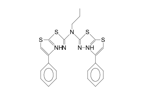 Bis(5-phenyl-thiazolo<2,3-B><1,3,4>thiadiazol-2-ylium)-propylamine dication