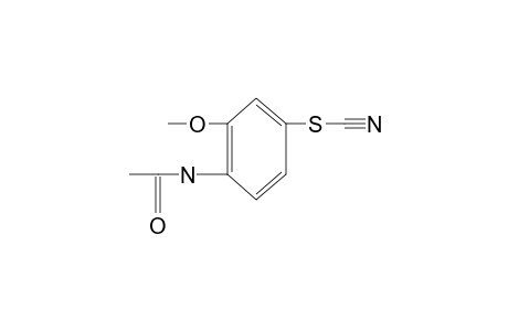 thiocyanic acid, 4-acetamido-3-methoxyphenyl ester