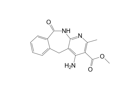 Methyl 4-amino-10,11-dihydro-2-methyl-10-oxo-5H-pyrido[2,3-c]-[2]benzazepine-3-carboxylate