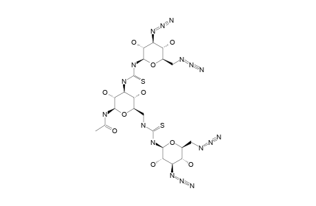 N-ACETYL-3,6-DIDEOXY-3,6-BIS-[3-(3,6-DIAZIDO-3,6-DIDEOXY-BETA-D-GLUCOPYRANOSYL)-THIOUREIDO]-BETA-D-GLUCOPYRANOSYLAMINE