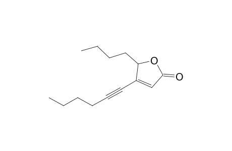 2-Butyl-3-hex-1-ynyl-2H-furan-5-one