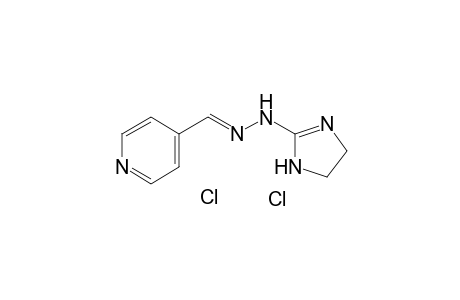 N-[(E)-pyridin-4-ylmethylideneamino]-4,5-dihydro-1H-imidazol-2-amine dihydrochloride