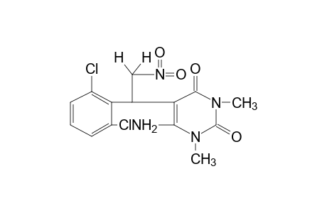 6-amino-5-[2,6-dichloro-alpha-(nitromethyl)benzyl]-1,3-dimethyluracil