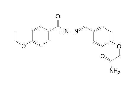 2-(4-{(E)-[(4-ethoxybenzoyl)hydrazono]methyl}phenoxy)acetamide