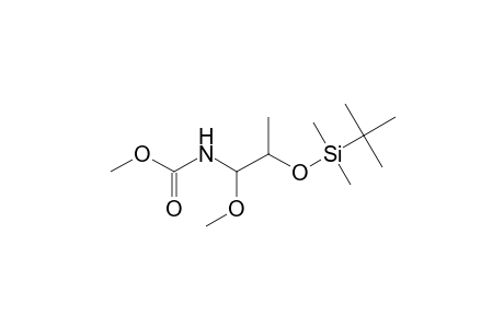 Methyl 2-([tert-butyl(dimethyl)silyl]oxy)-1-methoxypropylcarbamate