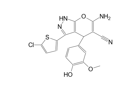 6-Amino-3-(5-chloro-2-thienyl)-4-(4-hydroxy-3-methoxy-phenyl)-2,4-dihydropyrano[2,3-c]pyrazole-5-carbonitrile