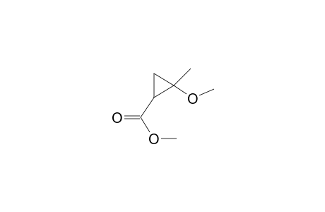 Cyclopropanecarboxylic acid, 2-methyl-2-methoxy, methyl ester