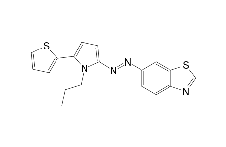 2-(Benzo[d]thiazol-6-yl)-1-(1-(propyl)-5-(thiophen-2-yl)-1H-pyrrol-2-yl)-diazene