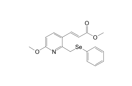 (E)-Methyl 3-[6'-Methoxy-2'-(phenylselenylmethyl)pyridine-3'-yl]acrylate