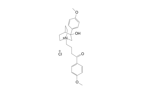 3-(4'-Methoxyphenyl)-3-hydroxy-N-[4'-(4"-methoxyphenyl)-4'-oxobutyl]quinuclidnium chloride