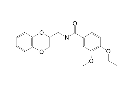 N-(2,3-Dihydro-1,4-benzodioxin-2-ylmethyl)-4-ethoxy-3-methoxybenzamide