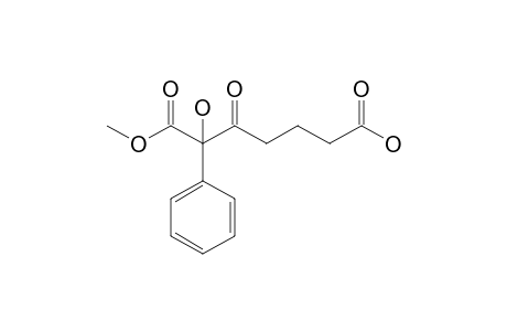 2-Hydroxy-3-oxo-2-phenylpimelic acid 1-methyl ester