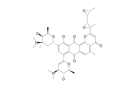 #3;PHOTOHEDAMYCIN-A;8-[4-(DIMETHYLAMINO)-3-HYDROXY-2-METHYL-3,4-DIHYDRO-2H-PYRAN-6-YL]-2-(3,3'-DIMETHYL-[2,2'-BIOXIRAN]-3-YL)-11-HYDROXY-5-METHYL-8-[2,3,6-TRID