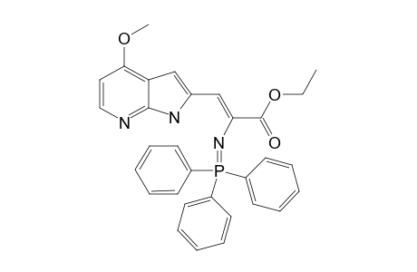 3-(4-Methoxypyrrolo[2,3-b]pyrid-2-yl)-2-[N-(triphenylphosphino)imino]propenic acid ethyl ester