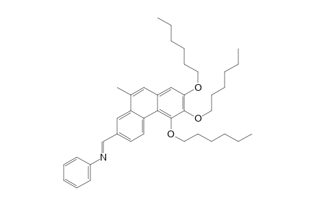 N-{[ E-5,6,7-tris( Hexyloxy)-10-methyl-2-phenanthrenyl ]methylene} aniline