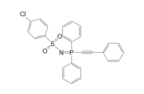 p-chloro-N-[diphenyl(phenylethynyl)phosphoranylidene]benzenesulfonamide