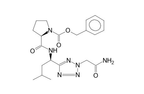 5-[1-(S)-(BENZYLOXYCARBONYL-L-PROLYLAMINO)-3-METHYLBUTYL]-2-TETRAZOLYLACETAMIDE