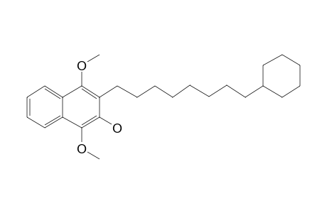 3-[8-Cyclohexyloctyl]-1,4-dimethoxy-2-naphthol