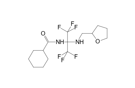 Cyclohexanecarboxamide, N-[2,2,2-trifluoro-1-[[(tetrahydro-2-furanyl)methyl]amino]-1-(trifluoromethyl)ethyl]-