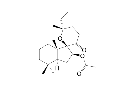 7-BETA-ACETOXY-8-BETA,13-EPOXY-10(9->8)-ABEO-17-NORLABDAN-9-ONE