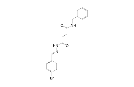 N-Benzyl-4-[(2E)-2-(4-bromobenzylidene)hydrazino]-4-oxobutanamide