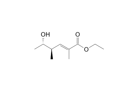 (E,4R,5S)-5-hydroxy-2,4-dimethyl-2-hexenoic acid ethyl ester