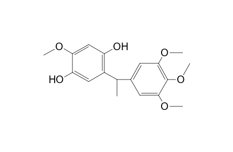 2-Methoxy-5-[1-(3,4,5-trimethoxyphenyl)ethyl]benzene-1,4-diol