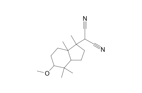 2-(5-Methoxy-1,4,4,7a-tetramethyl-2,3,3a,5,6,7-hexahydroinden-1-yl)malononitrile