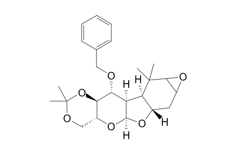 4a(S),4b(R),5(R),5a(S),9a(R),10a(S),11a(S)-2,3-Epoxy-7,7,4,4-tetramethyl-1,4,4a,5,5a,9,9a,10a,11a-octahydro-6,8,10,11-tetraoxabenzo[a]fluoren-5-yl benzyl ether