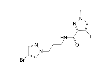 N-[3-(4-bromo-1H-pyrazol-1-yl)propyl]-4-iodo-1-methyl-1H-pyrazole-3-carboxamide