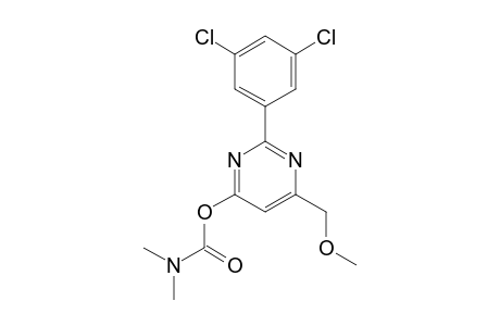 2-(3,5-dichlorophenyl)-6-(methoxymethyl)-4-pyrimidinol, dimethylcarbamate (ester)