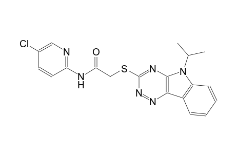 N-(5-chloro-2-pyridinyl)-2-[(5-isopropyl-5H-[1,2,4]triazino[5,6-b]indol-3-yl)sulfanyl]acetamide