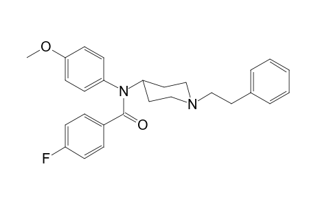 N-(4-Methoxyphenyl)-N-[1-(2-phenylethyl)piperidin-4-yl]-4-fluorobenzamide