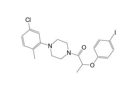 1-(5-chloro-2-methylphenyl)-4-[2-(4-iodophenoxy)propanoyl]piperazine