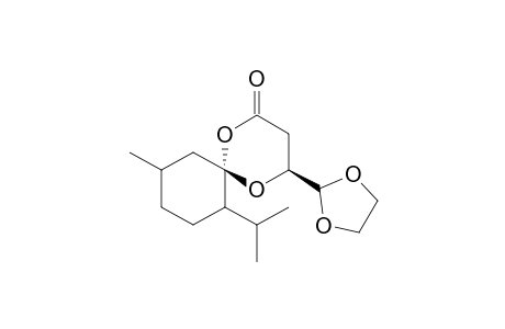 (4S,6S)-4-(1',3'-Dioxolan-2'-yl)-7-isopropyl-10-methyl-1,5-dioxaspiro[5,5]undecan-2-one