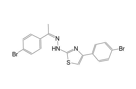 ethanone, 1-(4-bromophenyl)-, [4-(4-bromophenyl)-2-thiazolyl]hydrazone, (1Z)-