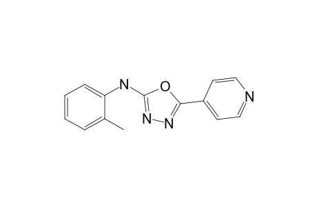 N-(2-Methylphenyl)-5-(pyridin-4-yl)-1,3,4-oxadiazol-2-amine