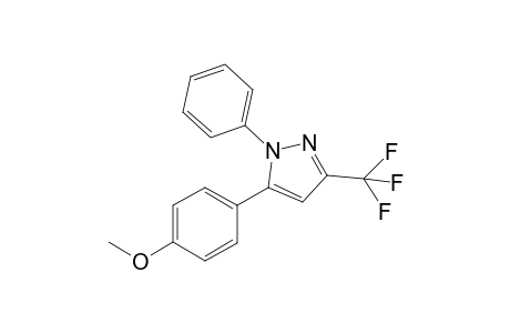 1-PHENYL-5-(PARA-METHOXYPHENYL)-3-TRIFLUOROMETHYL-PYRAZOLE