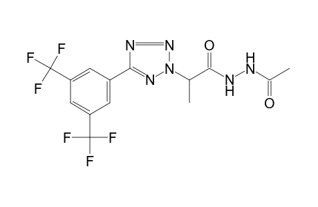 1-acetyl-2-{2-[5-(alpha,alpha,alpha,alpha',alpha',alpha'-hexafluoro-3,5-xylyl)-2H-tetrazole-2-yl]propionyl]hydrazine