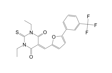 1,3-diethyl-2-thioxo-5-({5-[3-(trifluoromethyl)phenyl]-2-furyl}methylene)dihydro-4,6(1H,5H)-pyrimidinedione